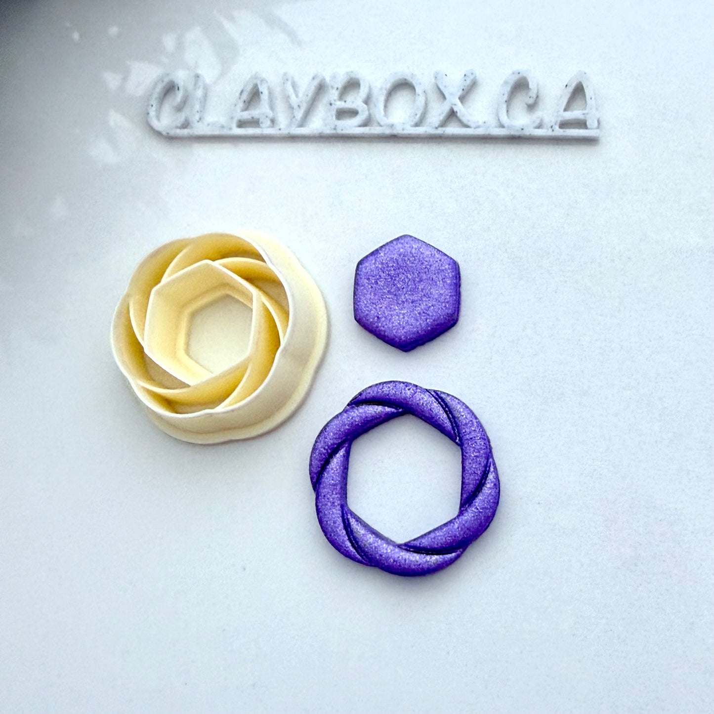 Knot Donut Cutter - Polymer Clay Cutter - Geometric Donut Cutter - Modern Earring Cutter - Clay Box Supplies