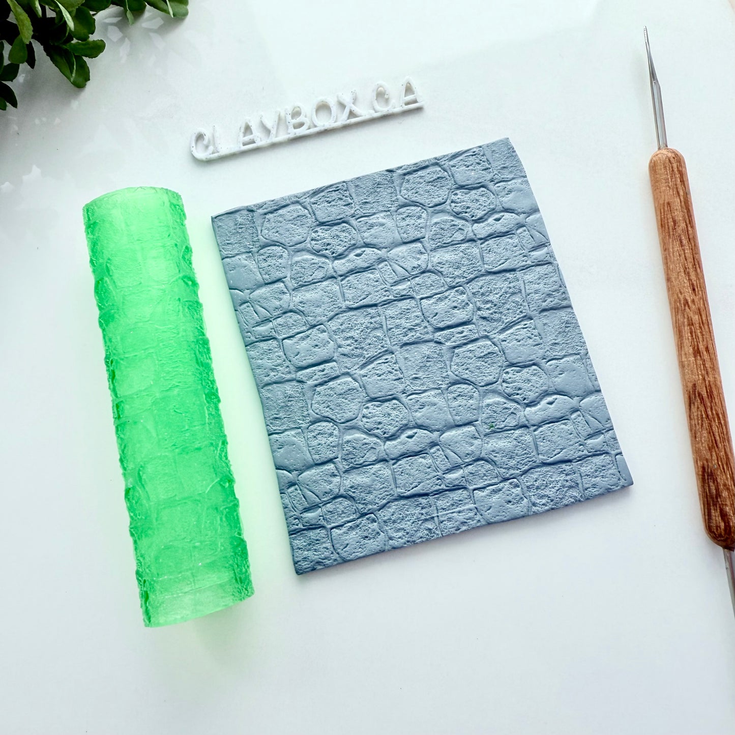 Rock Wall Texture Roller for Polymer Clay – 3D Printed Clay Roller