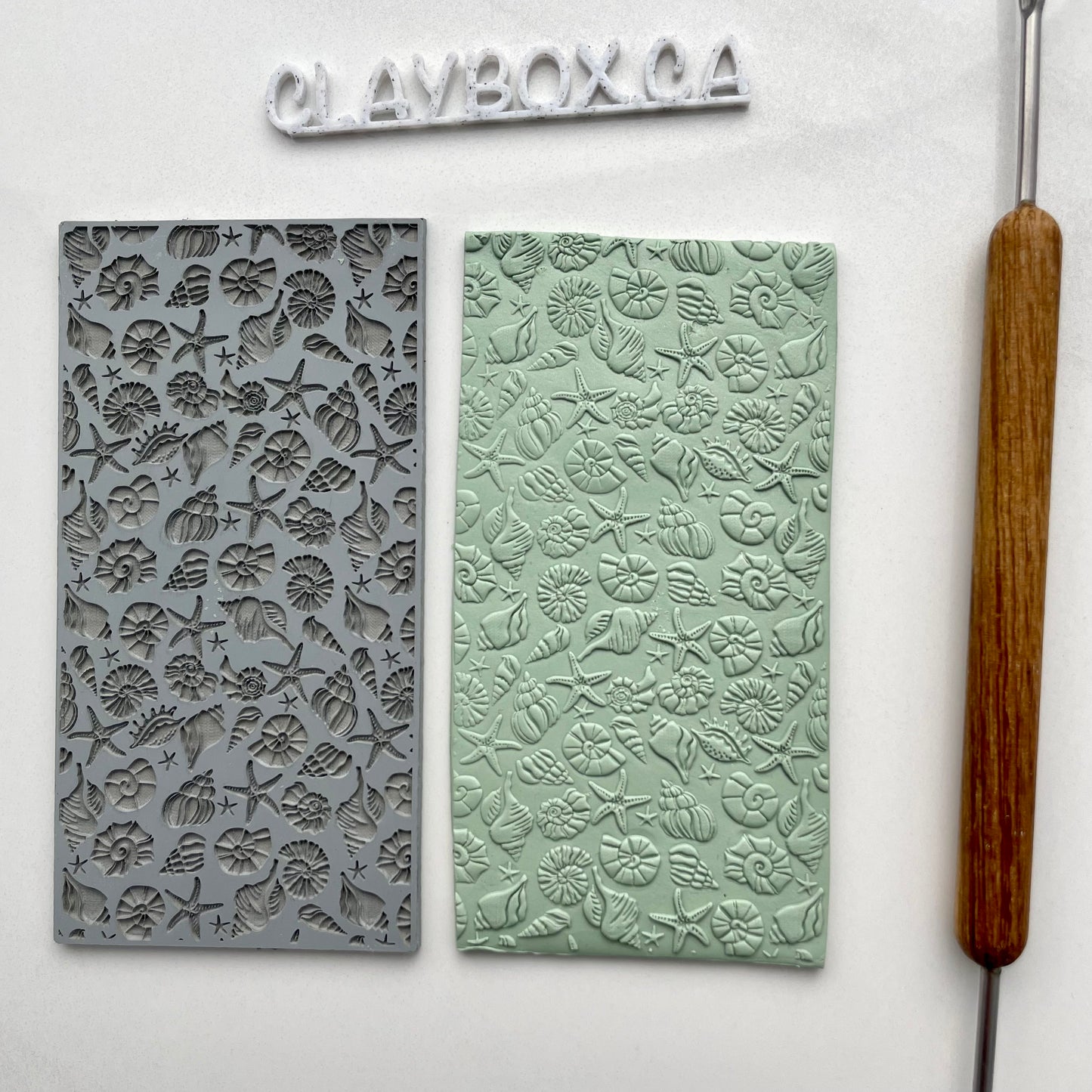 Seashells texture mat