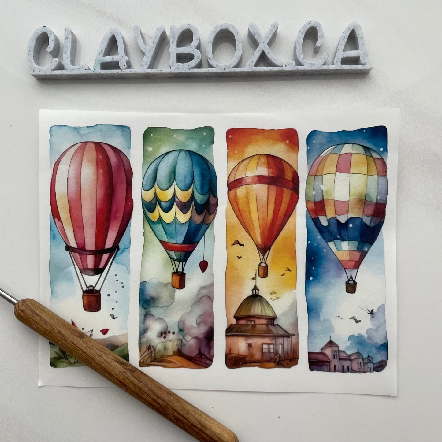 Image transfers - Hot air balloons