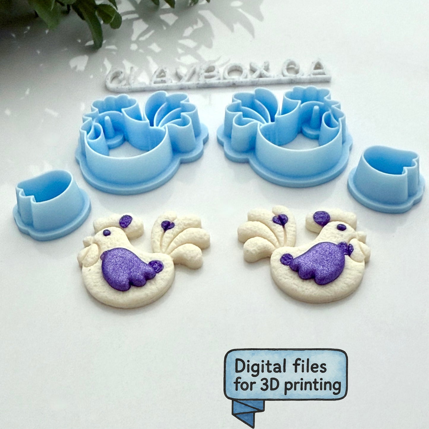 Whimsical Rooster Cutter – Digital STL Files (8 Sizes)