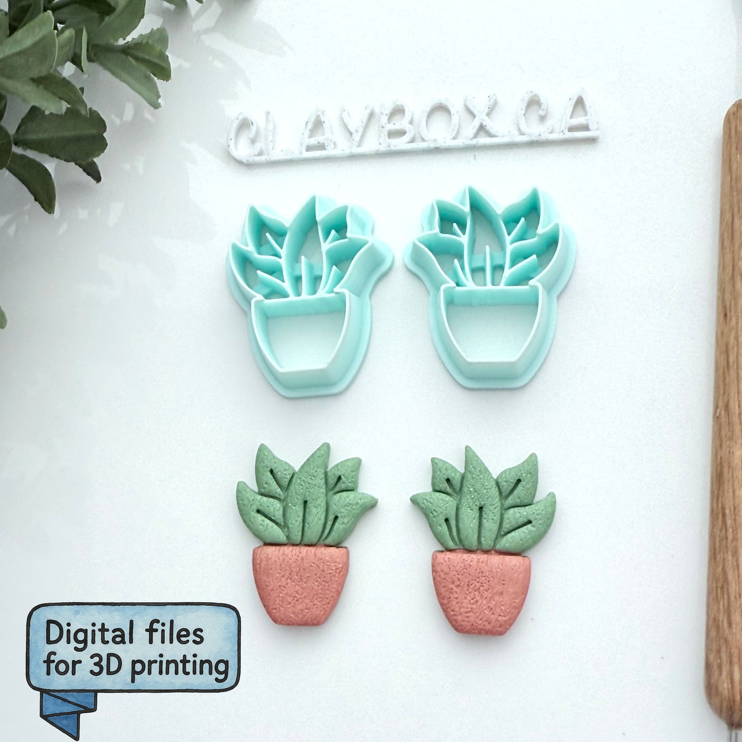 Potted Plant Cutter Pair – Digital STL Files for 3D Printing