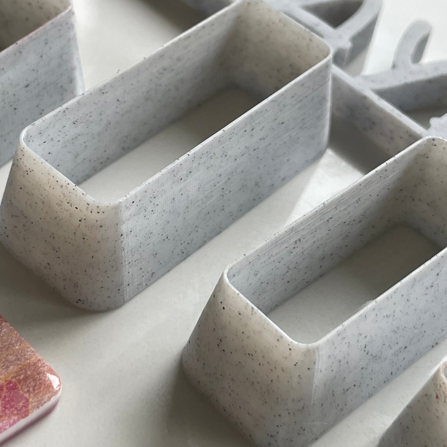 Slim rectangles cutter set - made for use with polymer clay