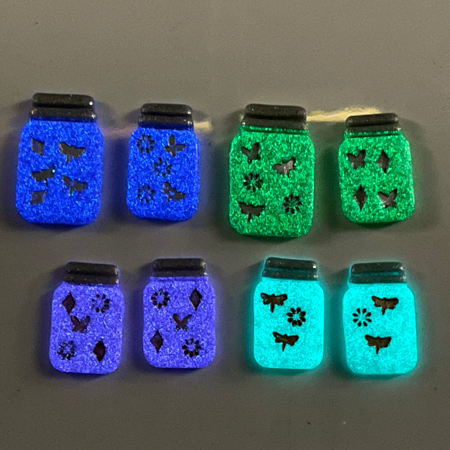 Mason jar cutter and four sided stamp