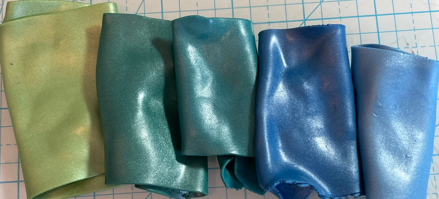 Polymer clay recipes for Sculpey Premo clay - Metallic Mermaid Colors