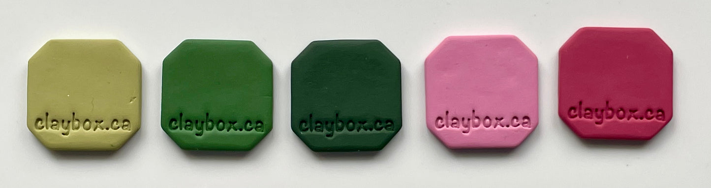 Pink Lily palette - color recipes for Premo polymer clay