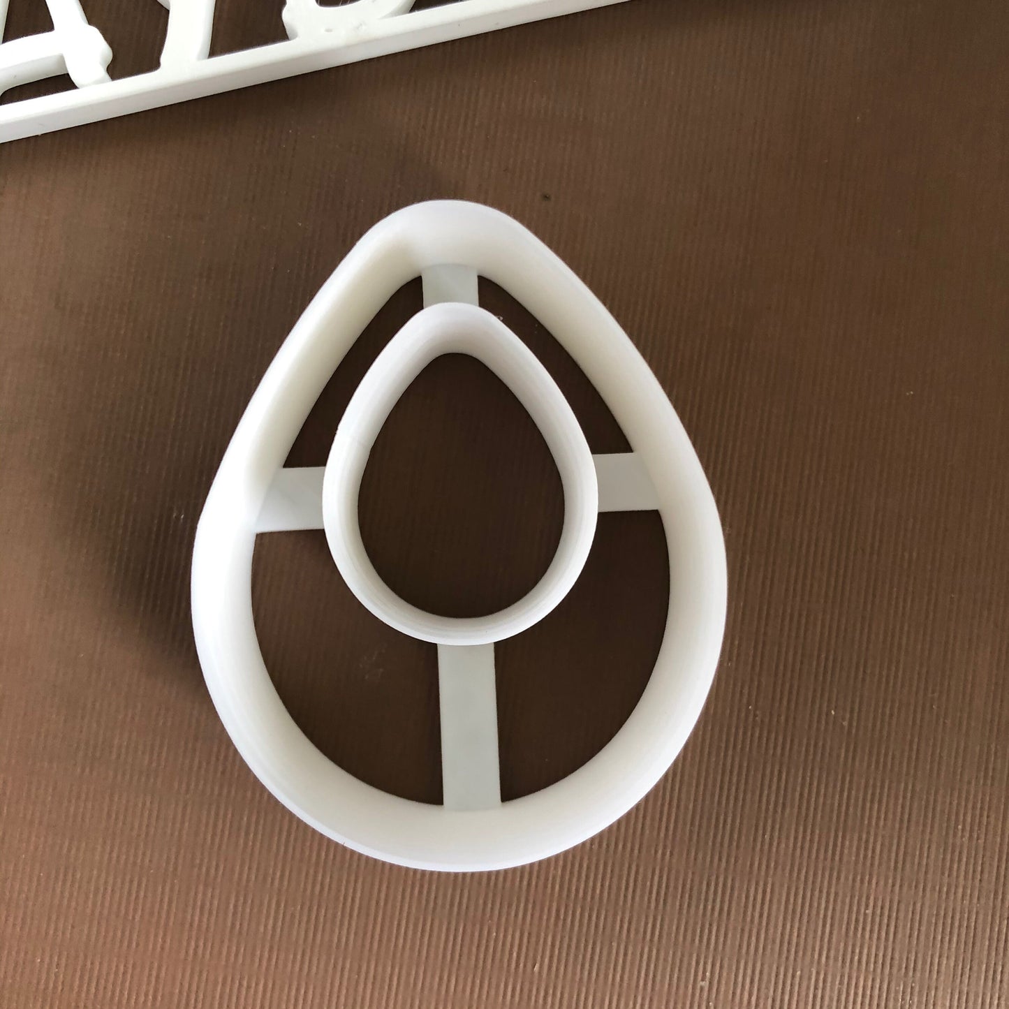 Teardrop donut cutter set - made for use with polymer clay