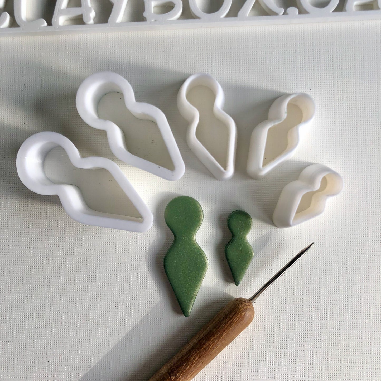 Goddess cutter set - made for use with polymer clay