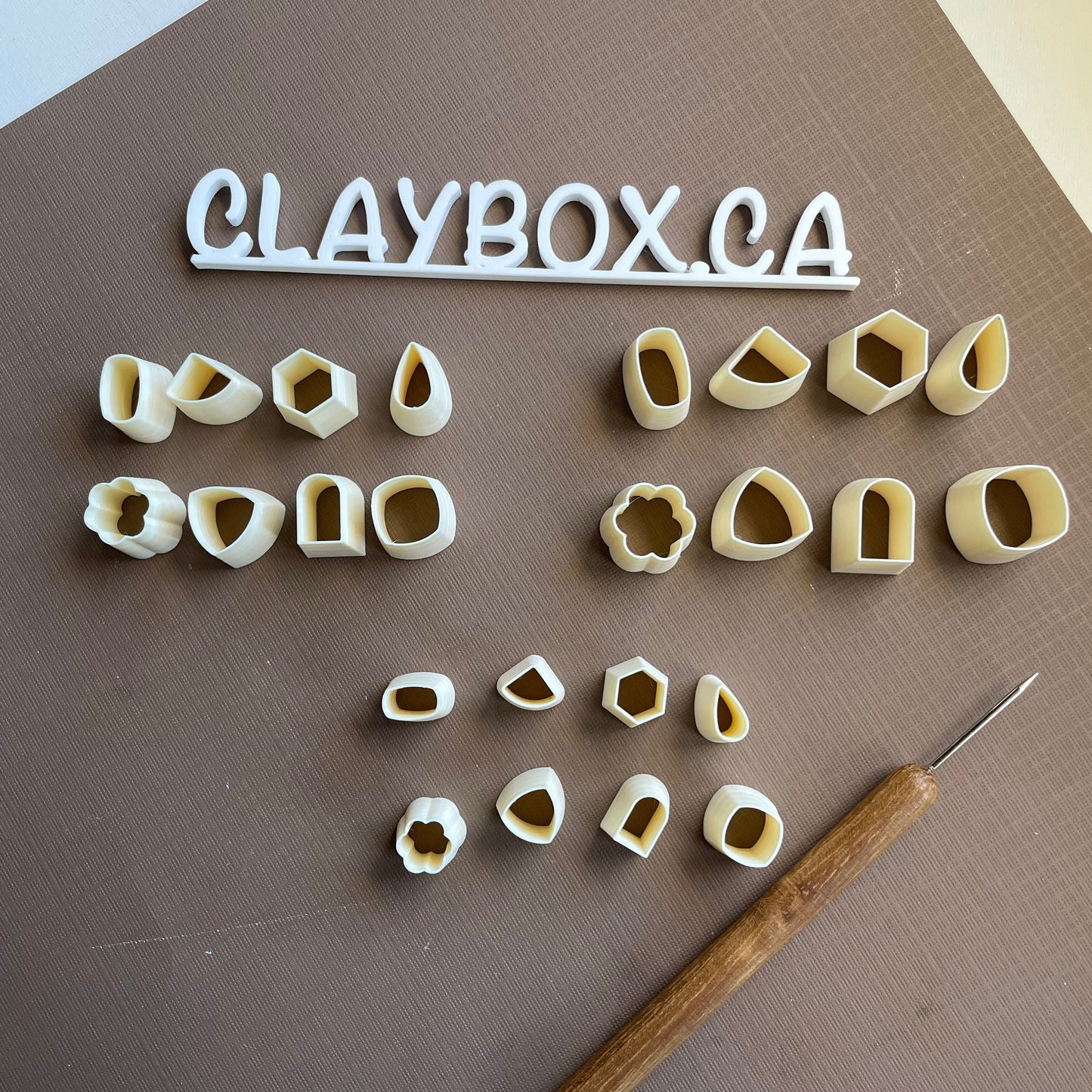 Mixed stud cutters set 2 - made for polymer clay