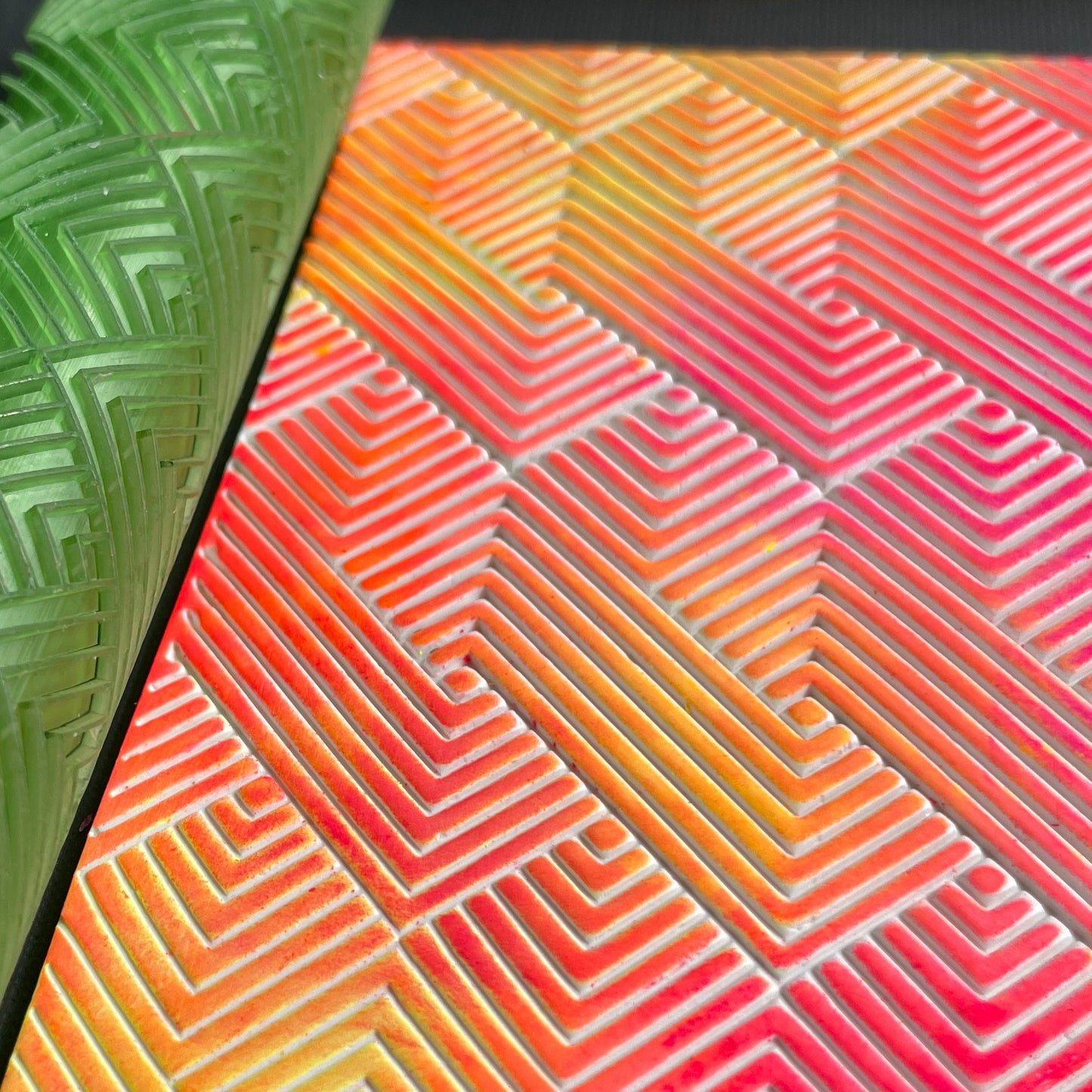 Geometric Texture Roller – 3D Printed for Polymer Clay