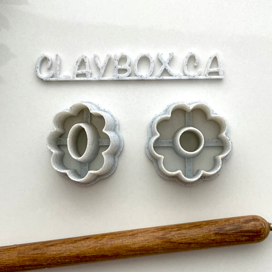 Scalloped donut cutter pair