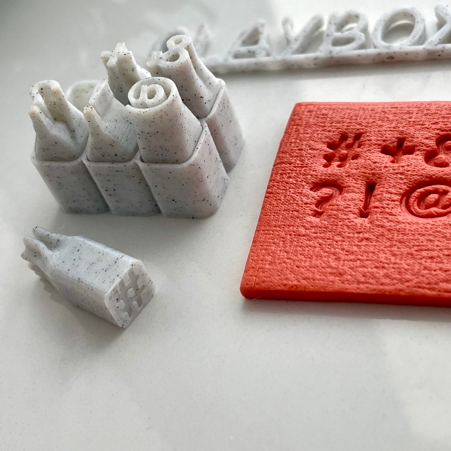 Alphabet special characters stamp set