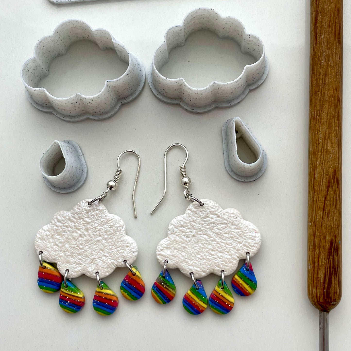 Cloud dangle cutter set - four pieces