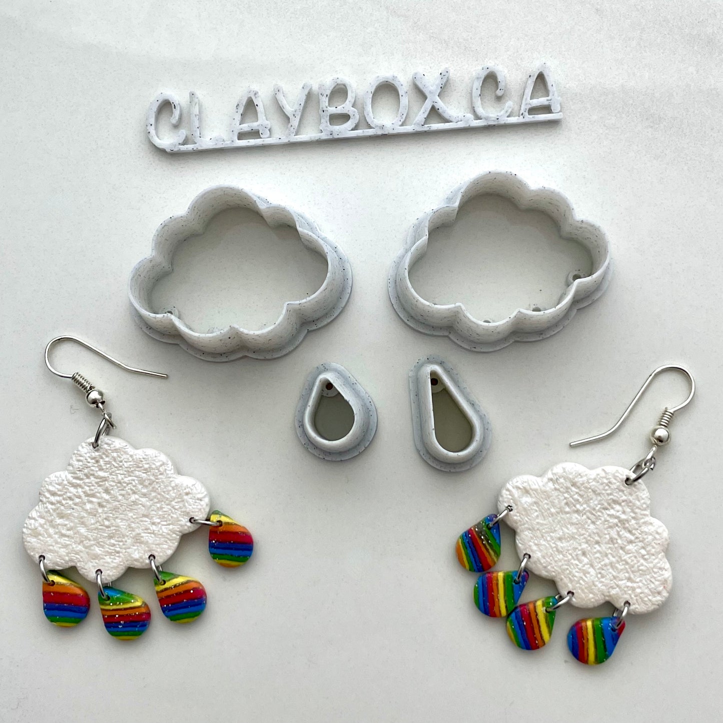 Cloud dangle cutter set - four pieces