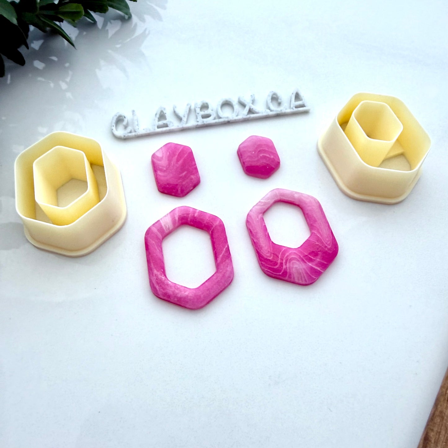 Long Hexagon Cutter Pair for Polymer Clay