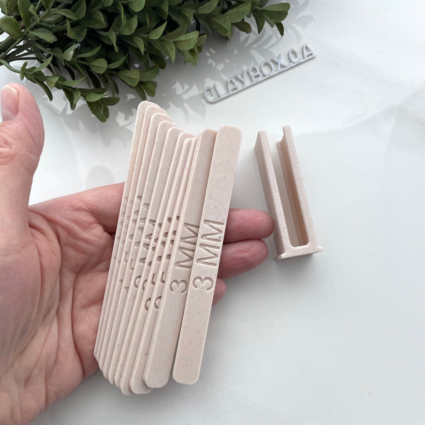 Clay depth guides - roll your clay to a specific depth