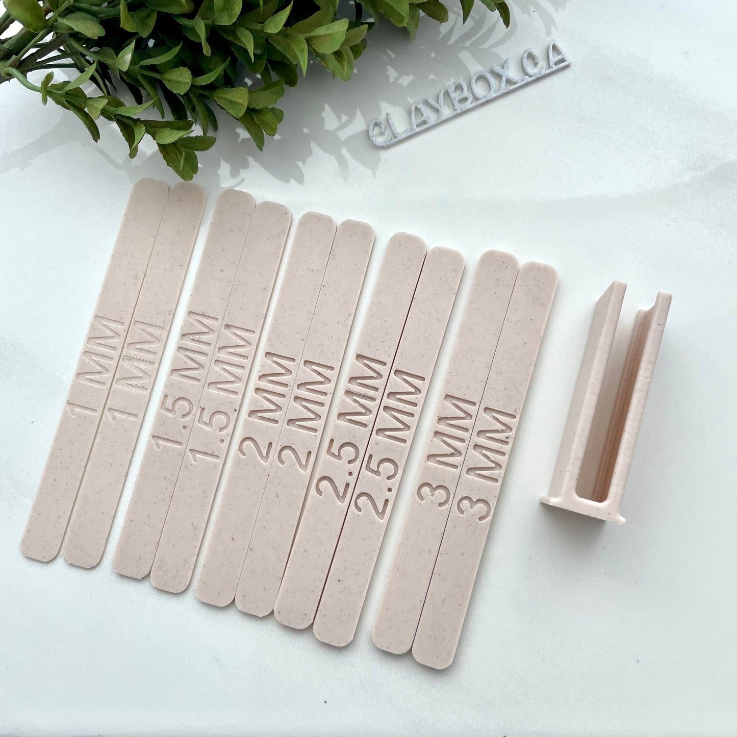 Clay depth guides - roll your clay to a specific depth