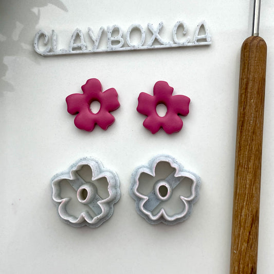 Boho flower donut cutter pair