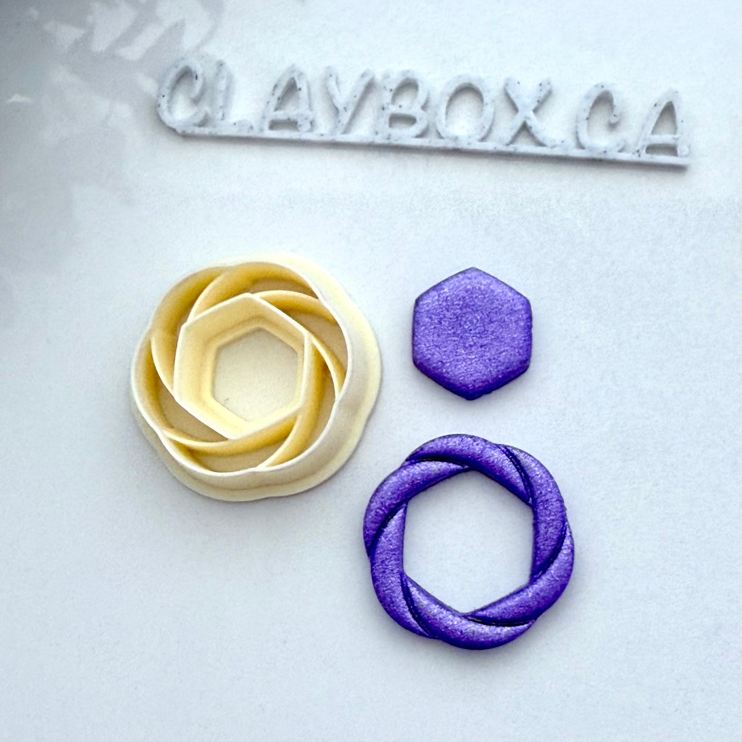 Knot Donut Cutter - Polymer Clay Cutter - Geometric Donut Cutter - Modern Earring Cutter - Clay Box Supplies