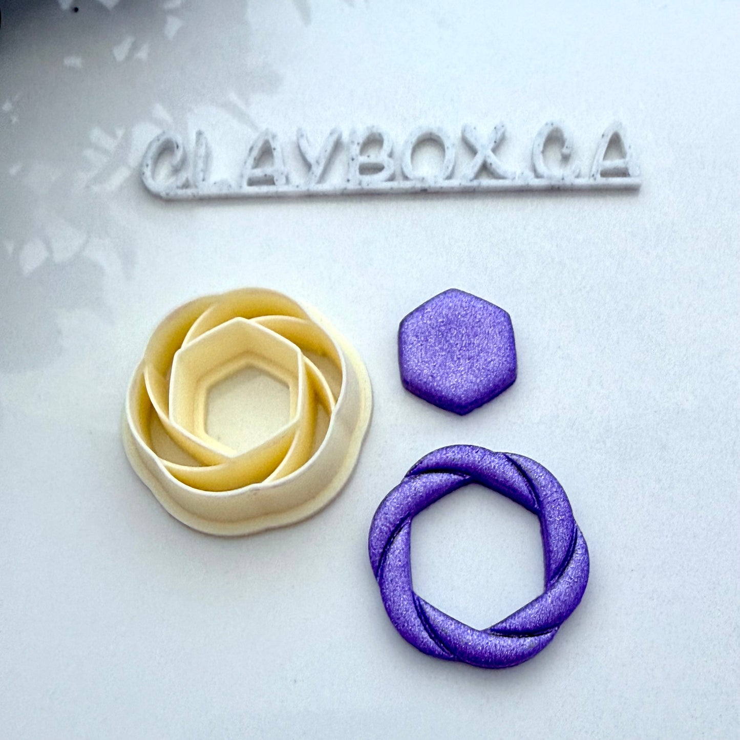 Knot Donut Cutter - Polymer Clay Cutter - Geometric Donut Cutter - Modern Earring Cutter - Clay Box Supplies