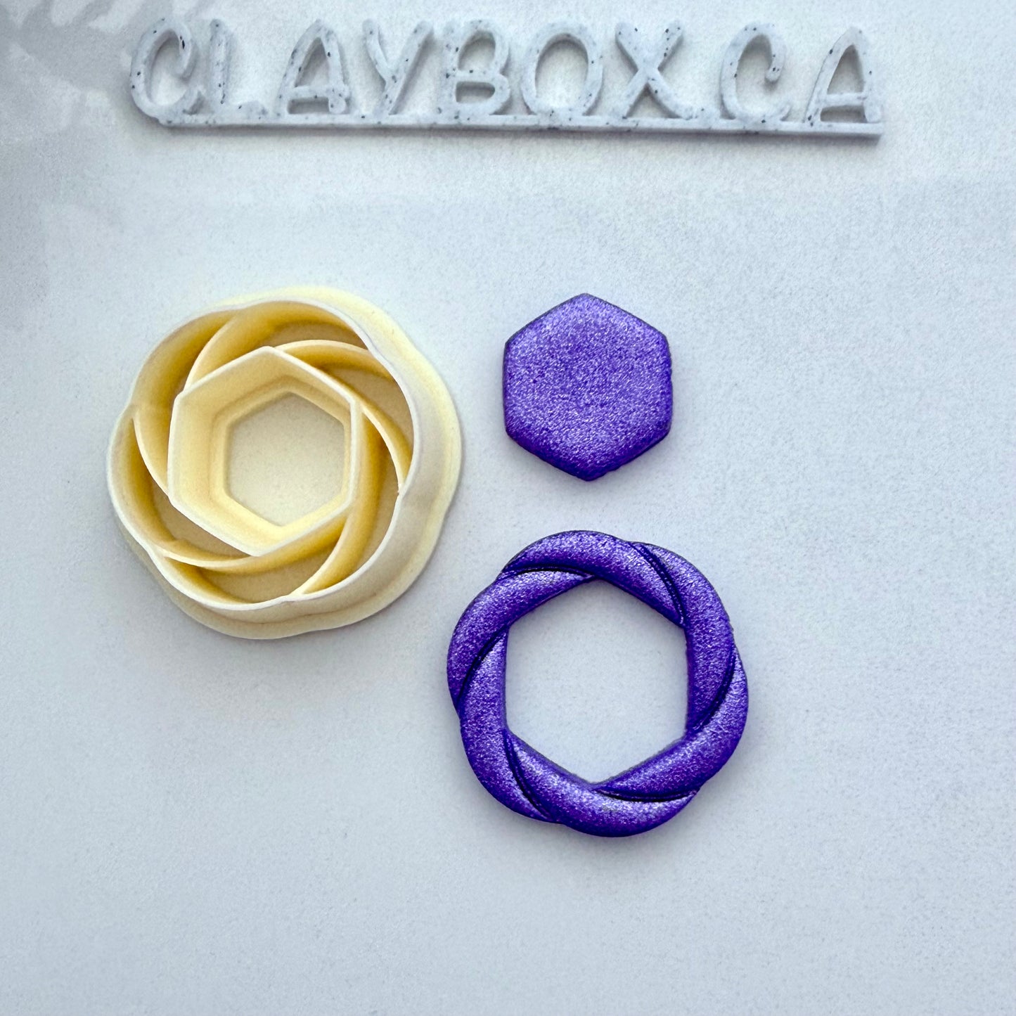 Knot Donut Cutter - Polymer Clay Cutter - Geometric Donut Cutter - Modern Earring Cutter - Clay Box Supplies
