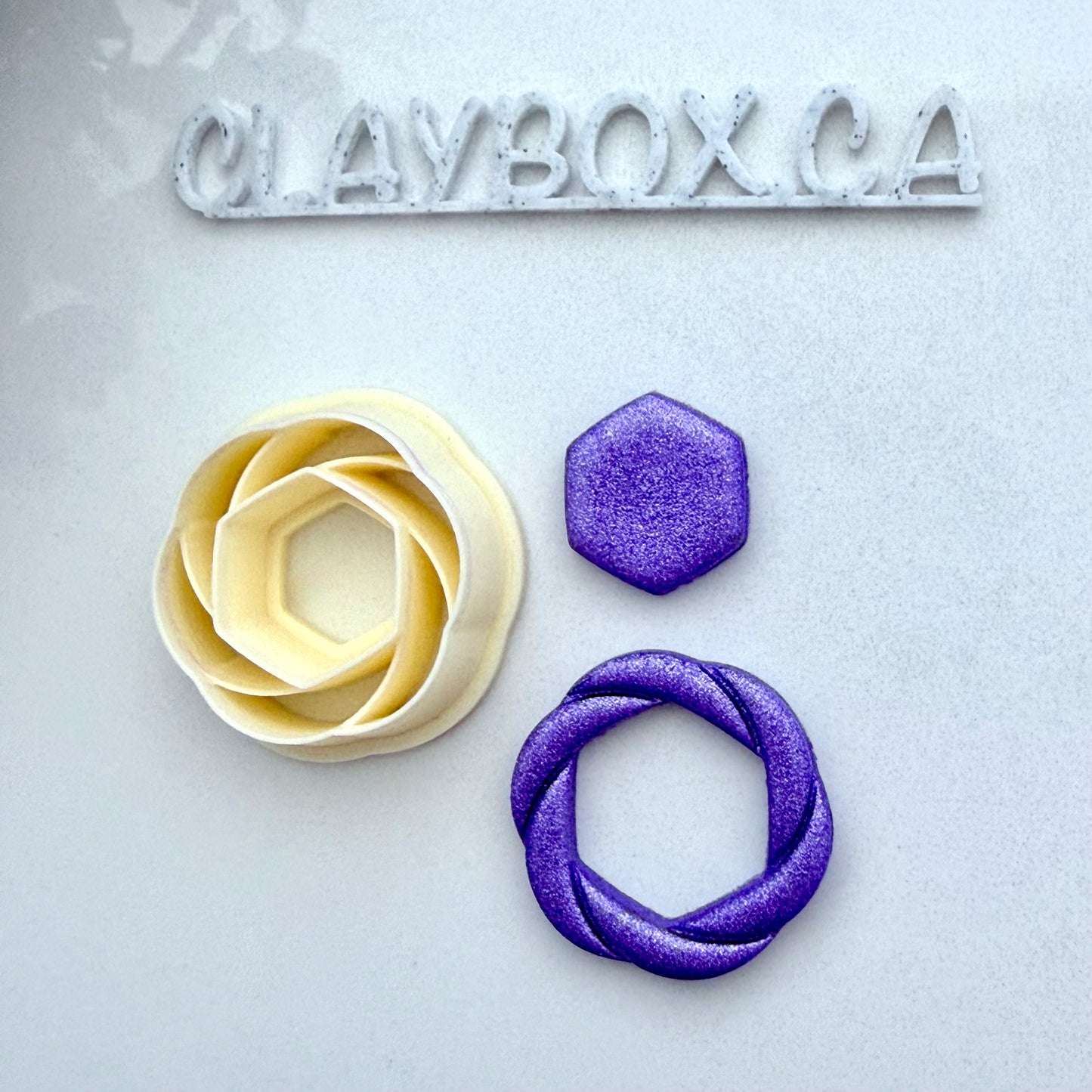 Knot Donut Cutter - Polymer Clay Cutter - Geometric Donut Cutter - Modern Earring Cutter - Clay Box Supplies