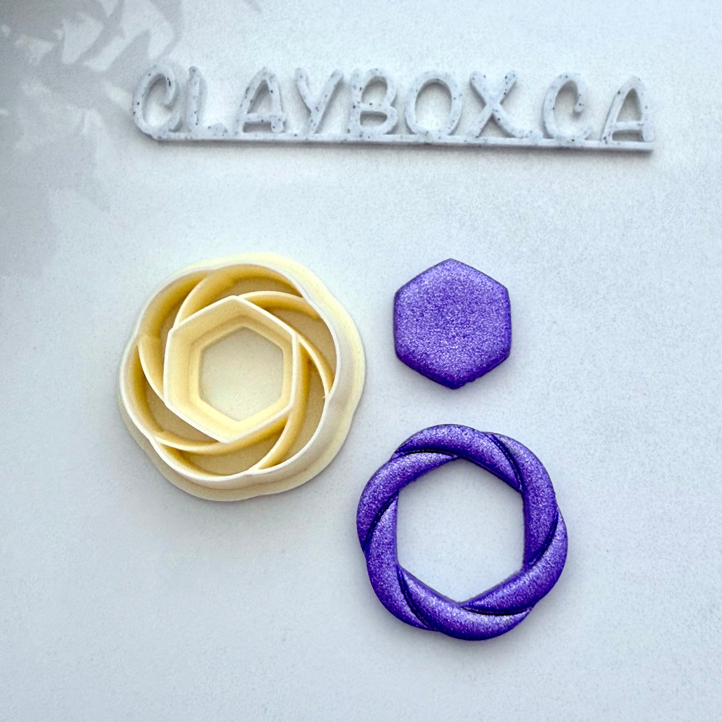 Knot Donut Cutter - Polymer Clay Cutter - Geometric Donut Cutter - Modern Earring Cutter - Clay Box Supplies