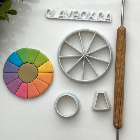 Color wheel cutter set - made for polymer clay