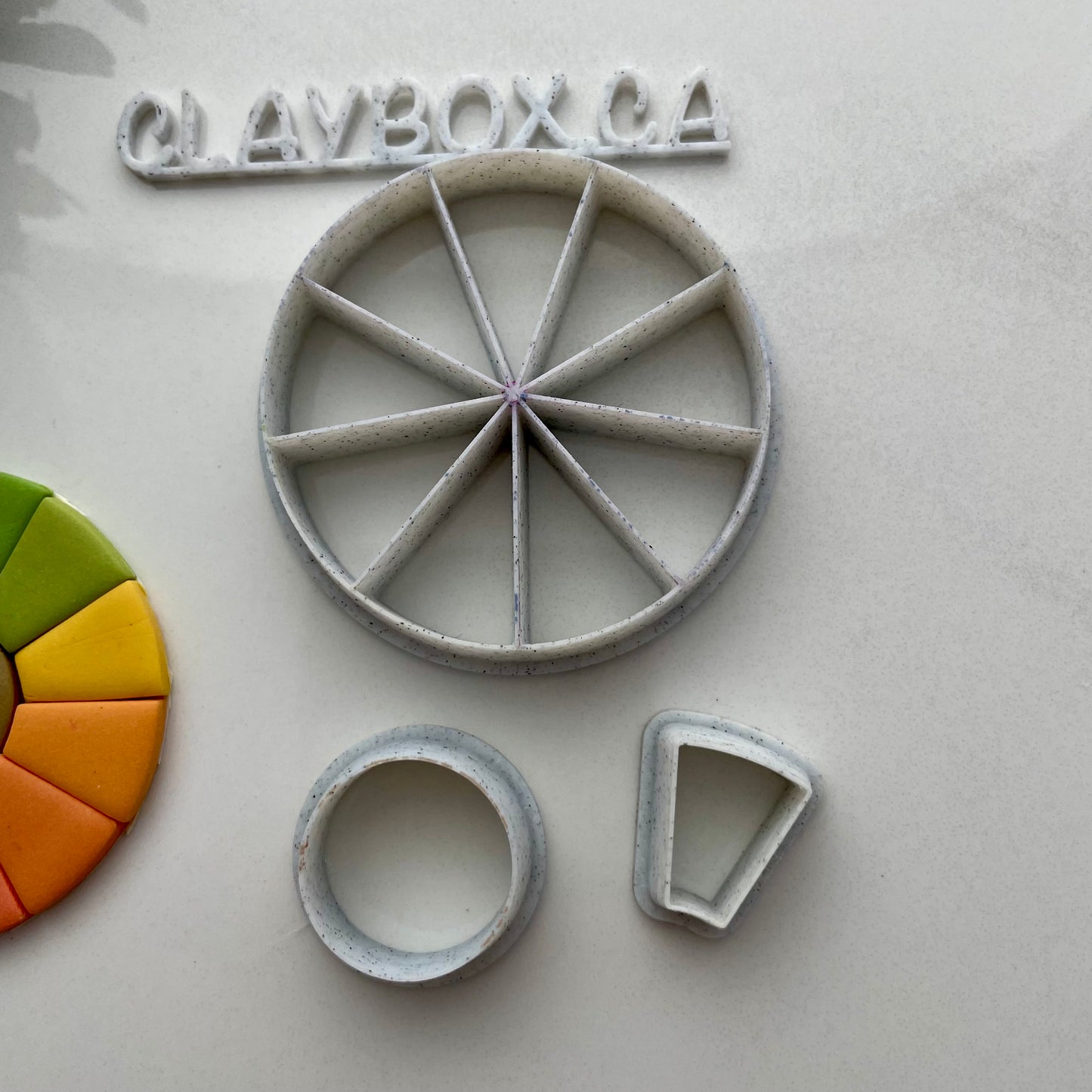 Color wheel cutter set - made for polymer clay