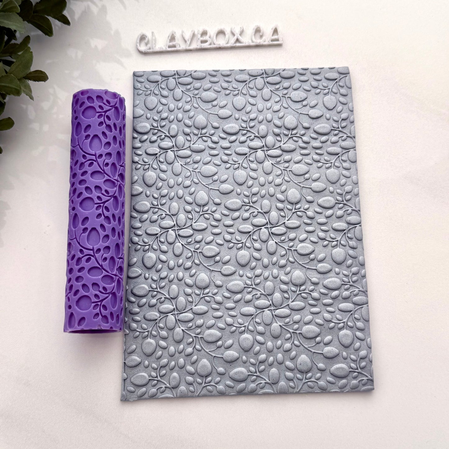 Rosehips Texture Roller for Polymer Clay - Botanical Clay Roller