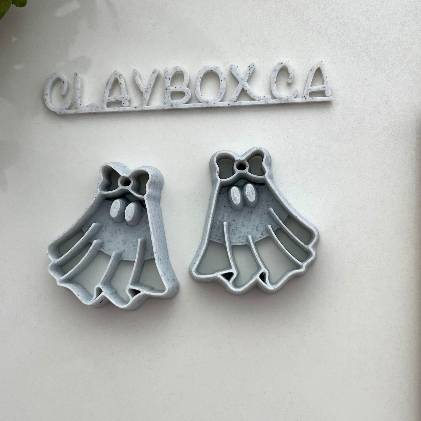 Coquette Ghost Polymer Clay Cutter Pair | Left & Right Ghost Clay Cutters | Polymer Clay Tools