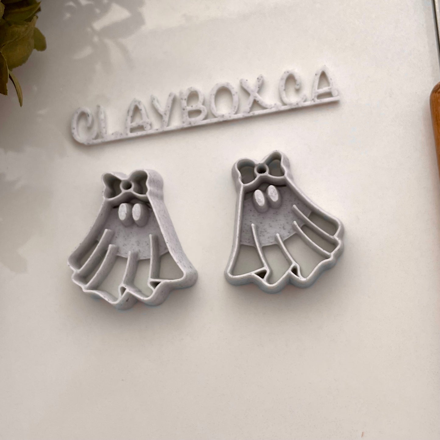 Coquette Ghost Polymer Clay Cutter Pair | Left & Right Ghost Clay Cutters | Polymer Clay Tools