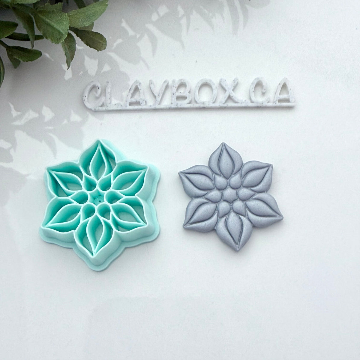 Poinsettia Polymer Clay Cutter – Christmas Flower Clay Cutter