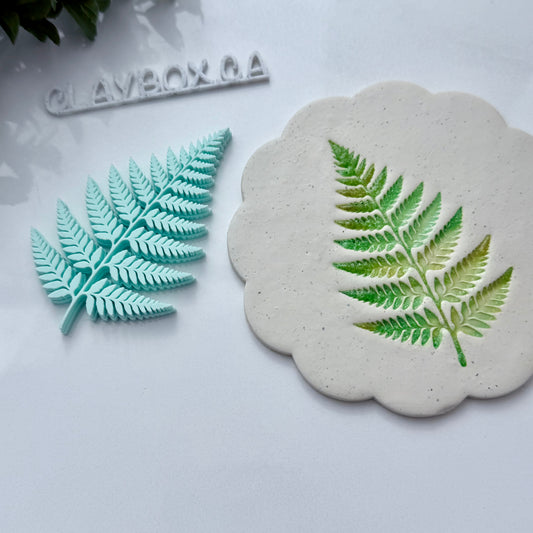 Fern Stamp for Pottery & Polymer Clay - Botanical Clay Stamp