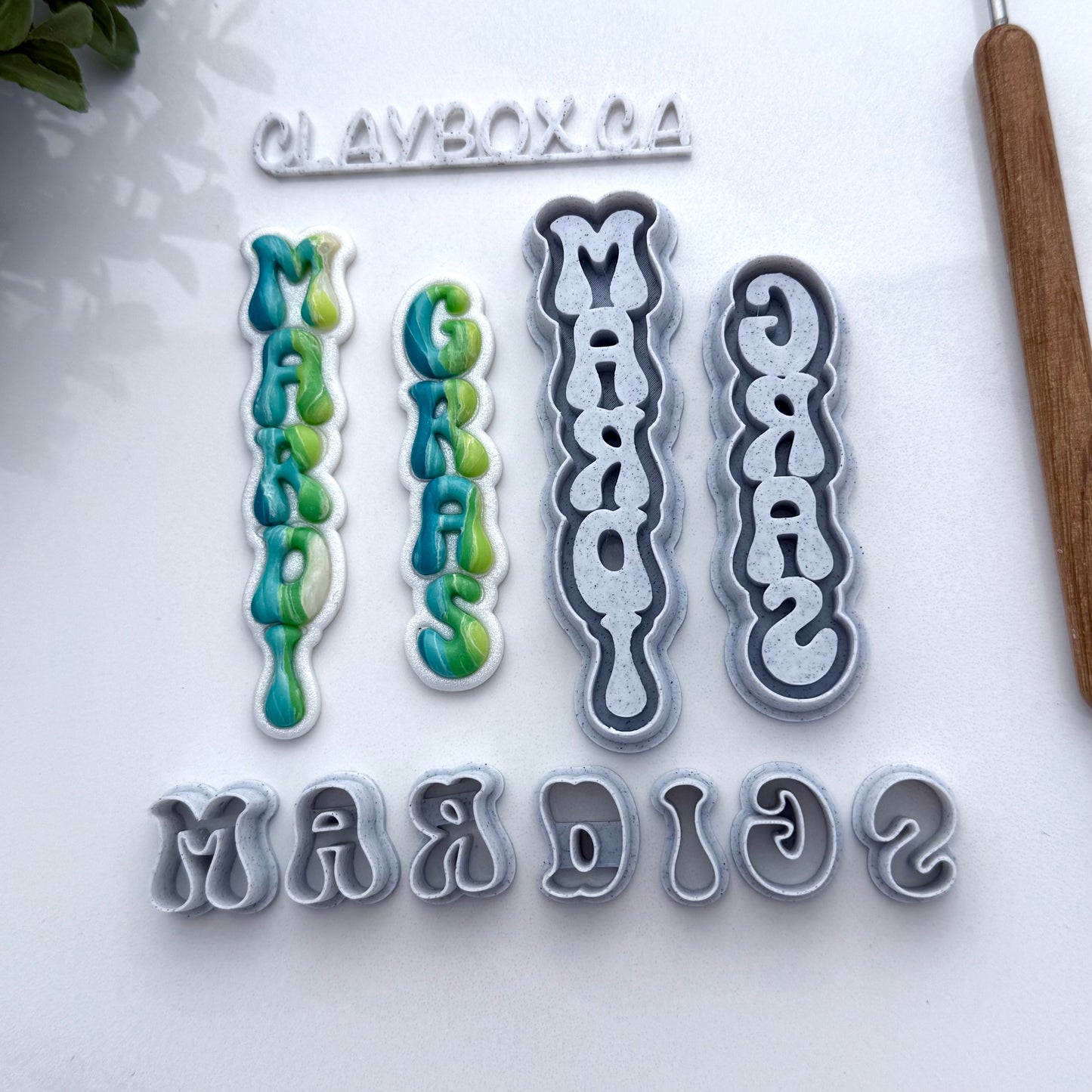 Mardi Gras Cutter Set for Polymer Clay