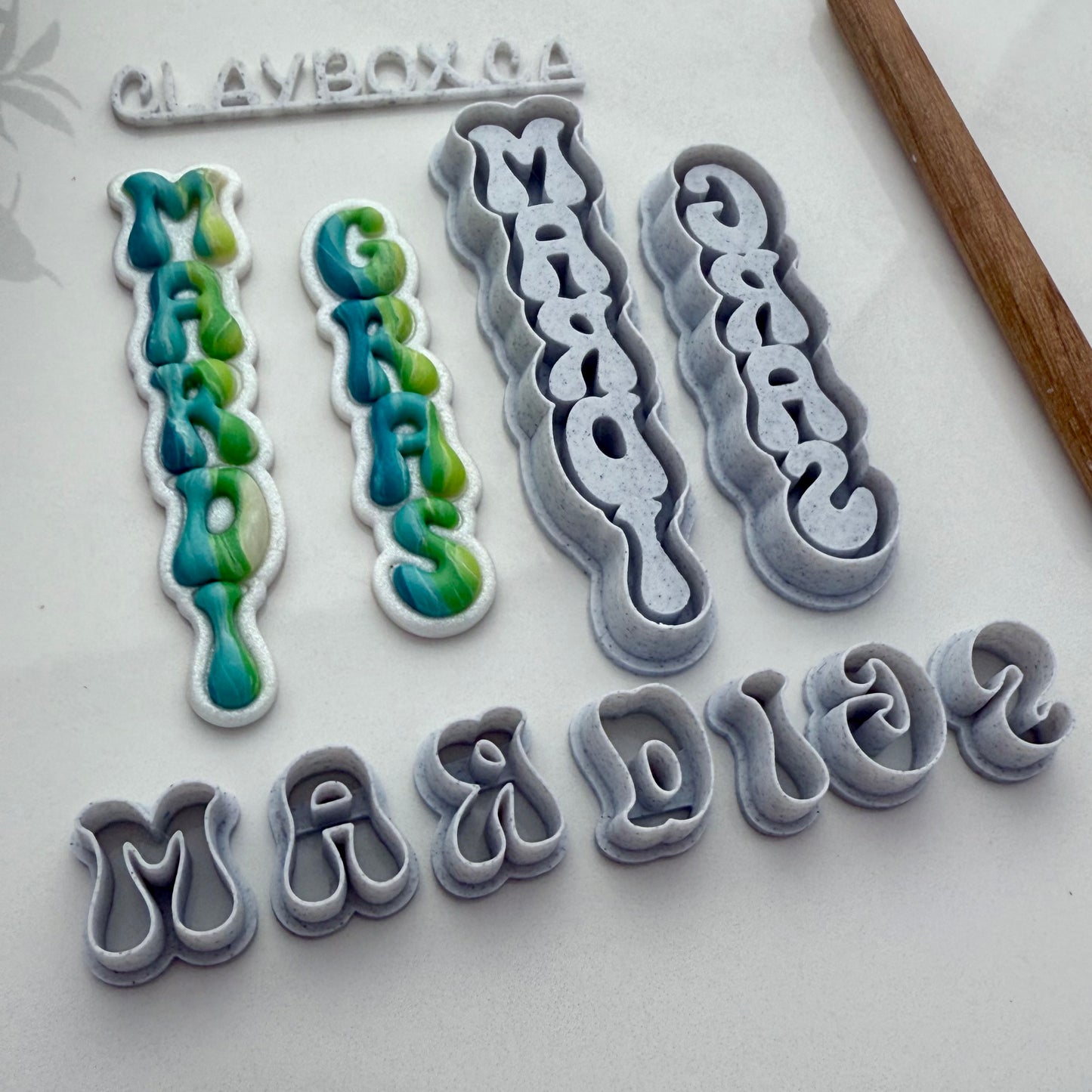 Mardi Gras Cutter Set for Polymer Clay