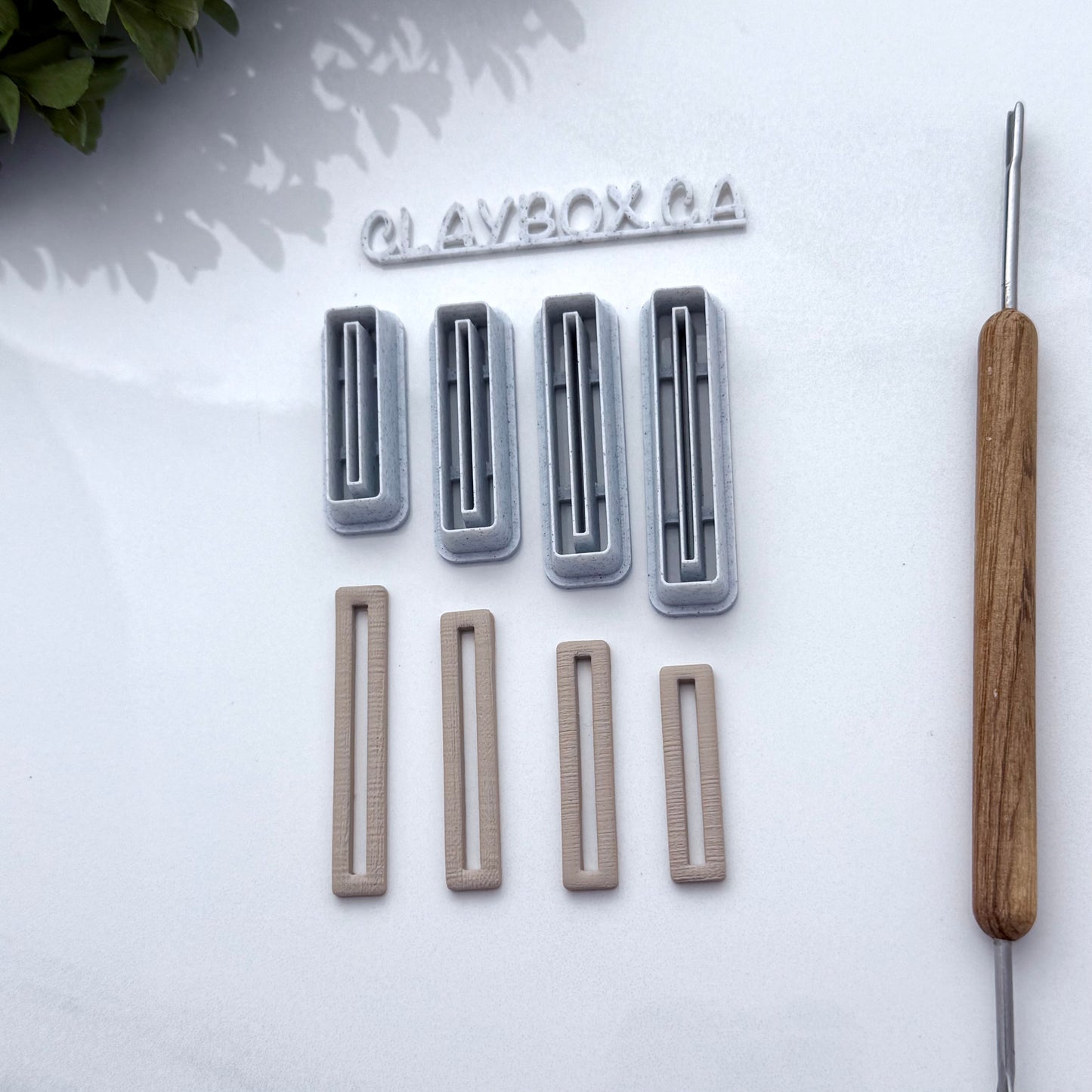 Bar Dangle Cutter Set | 4 Sizes | Polymer Clay Cutter Set