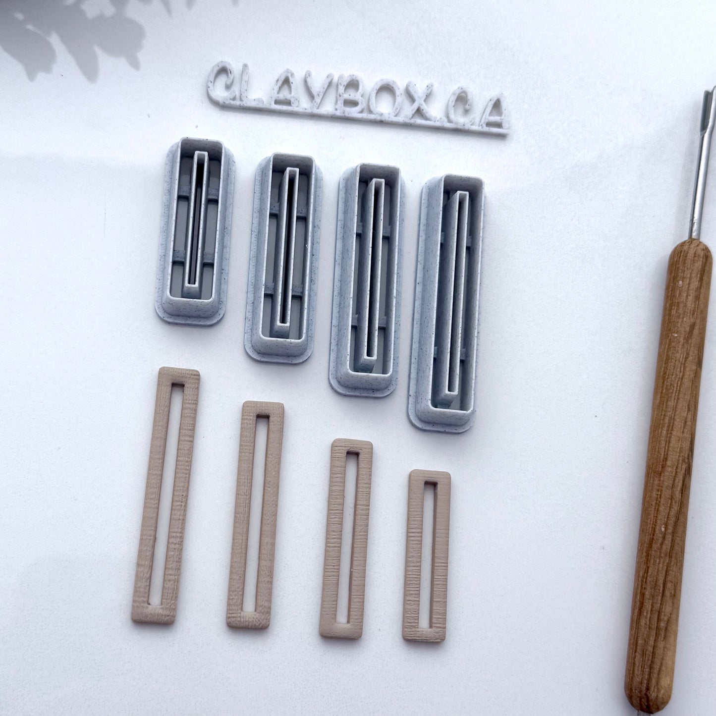 Bar Dangle Cutter Set | 4 Sizes | Polymer Clay Cutter Set