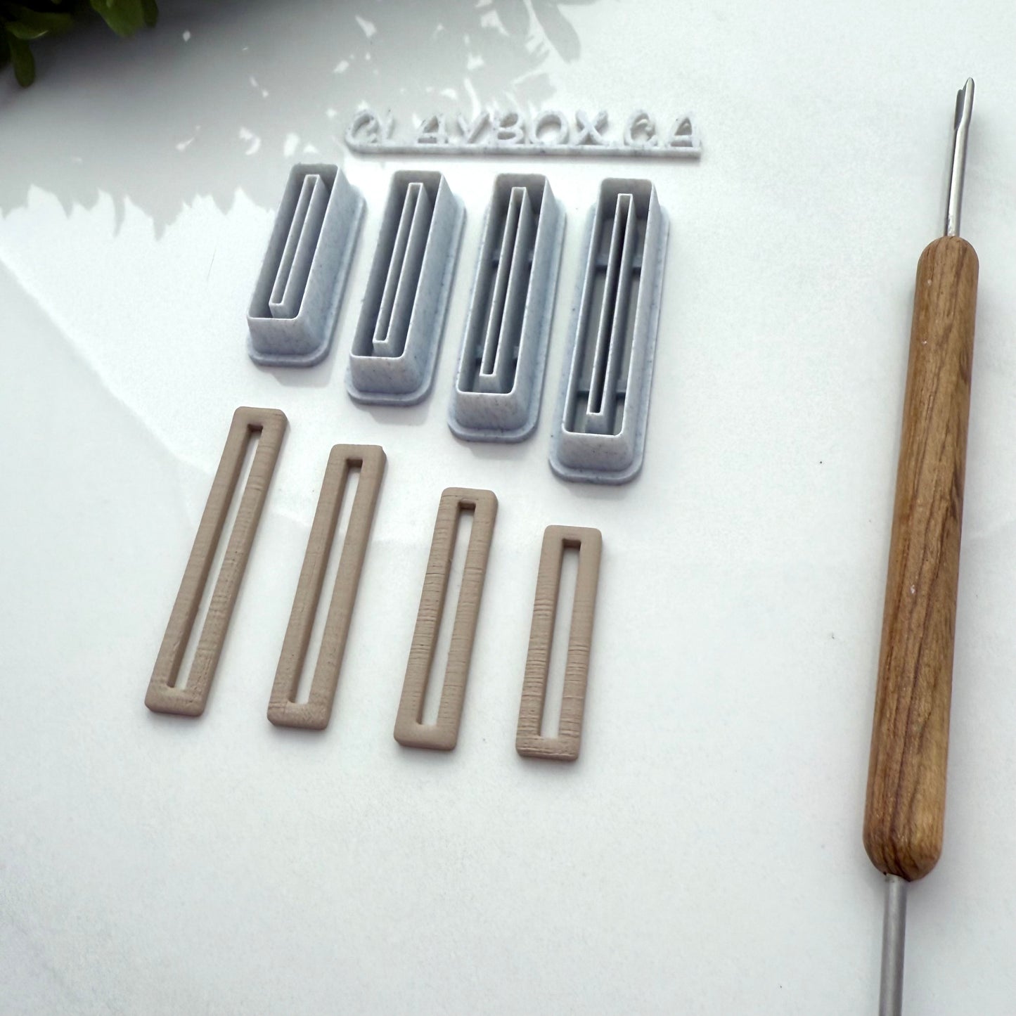 Bar Dangle Cutter Set | 4 Sizes | Polymer Clay Cutter Set