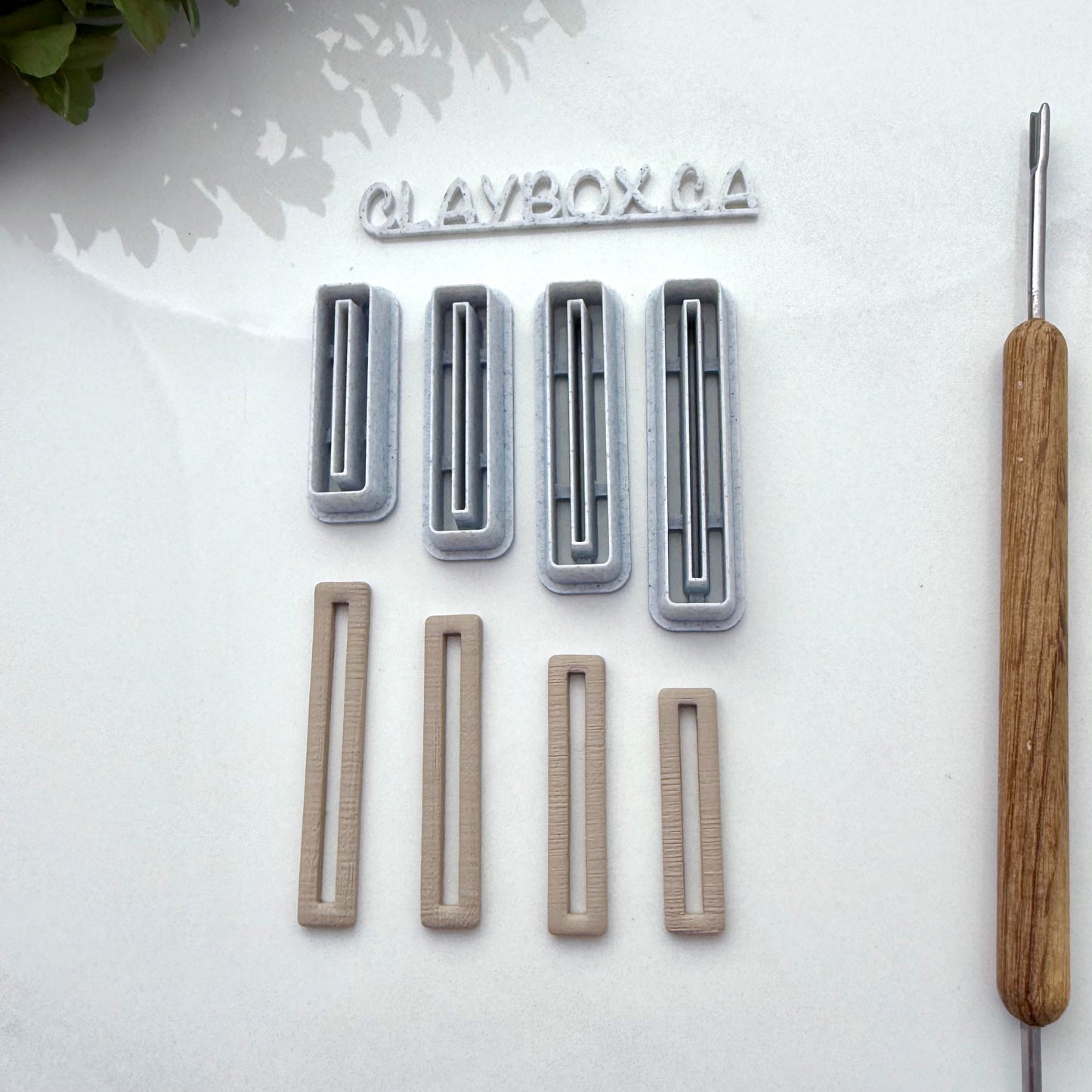 Bar Dangle Cutter Set | 4 Sizes | Polymer Clay Cutter Set