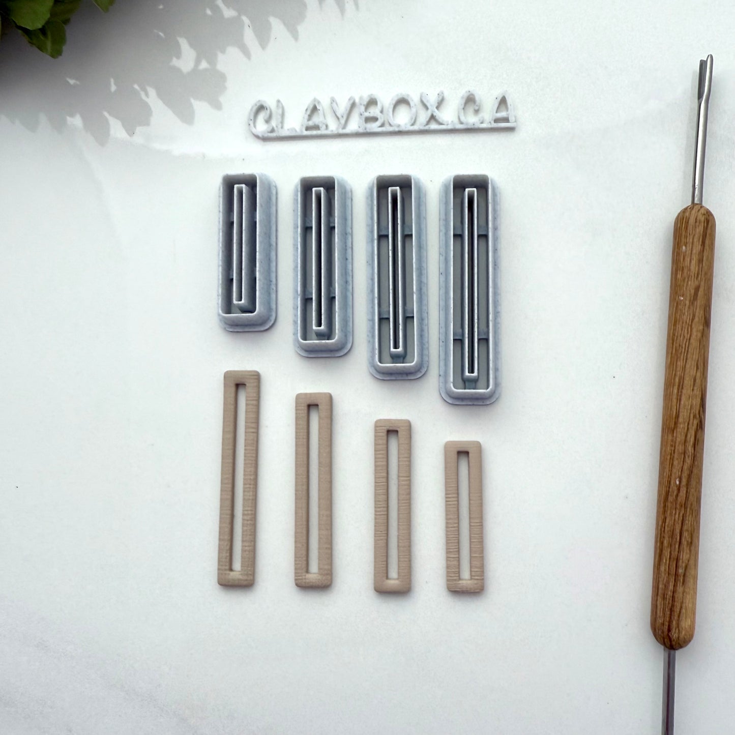 Bar Dangle Cutter Set | 4 Sizes | Polymer Clay Cutter Set