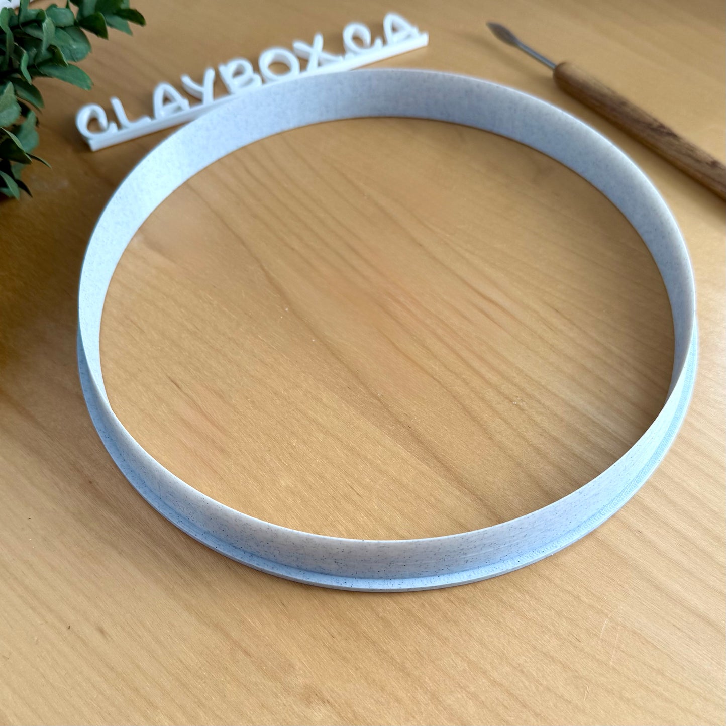 Large Circle Pottery Clay Cutter | 2cm Deep Round Cutter with Handle