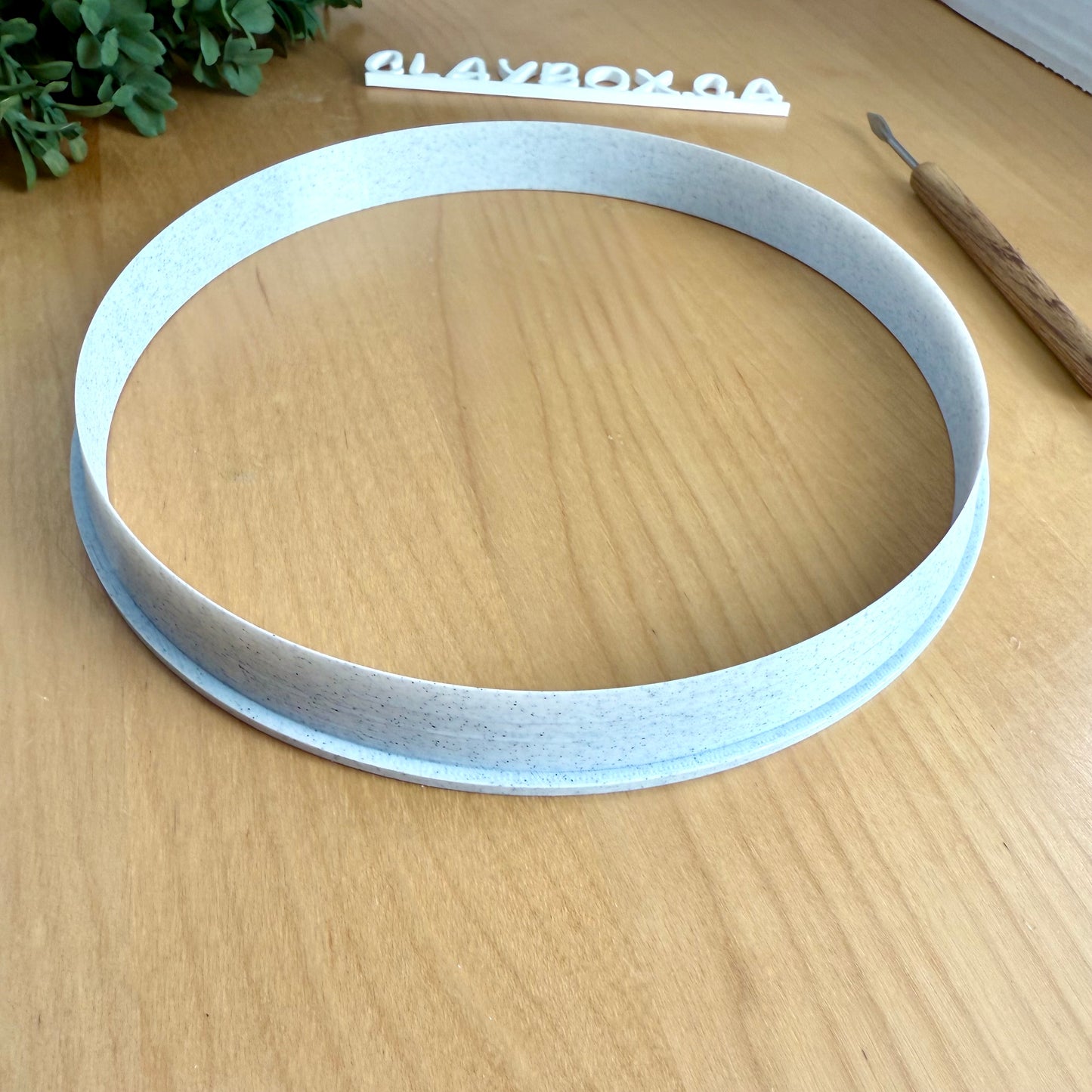 Large Circle Pottery Clay Cutter | 2cm Deep Round Cutter with Handle