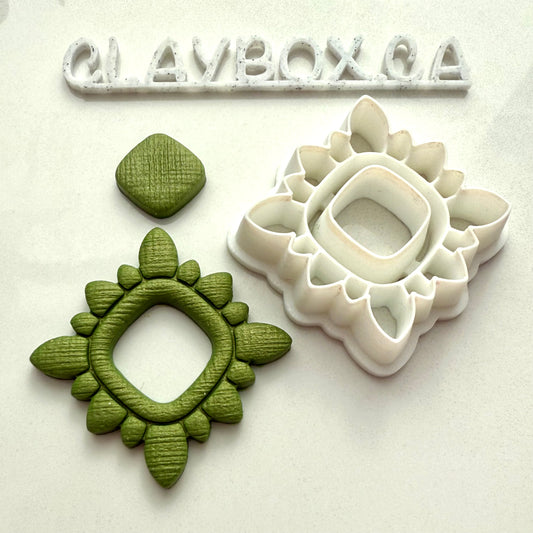 Art Deco Donut Polymer Clay Cutter #2