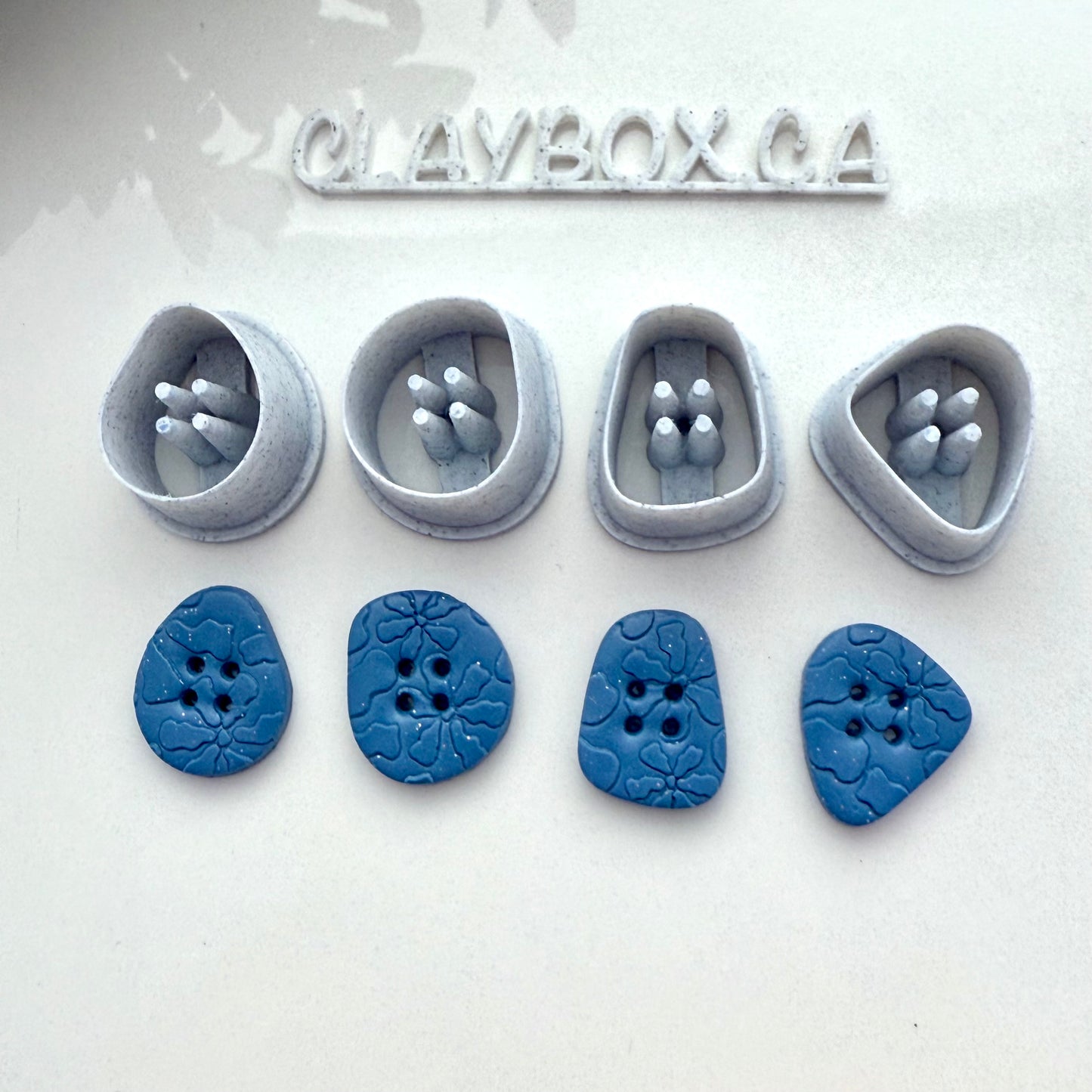 Organic Button Cutter Set | Polymer Clay Button Cutters