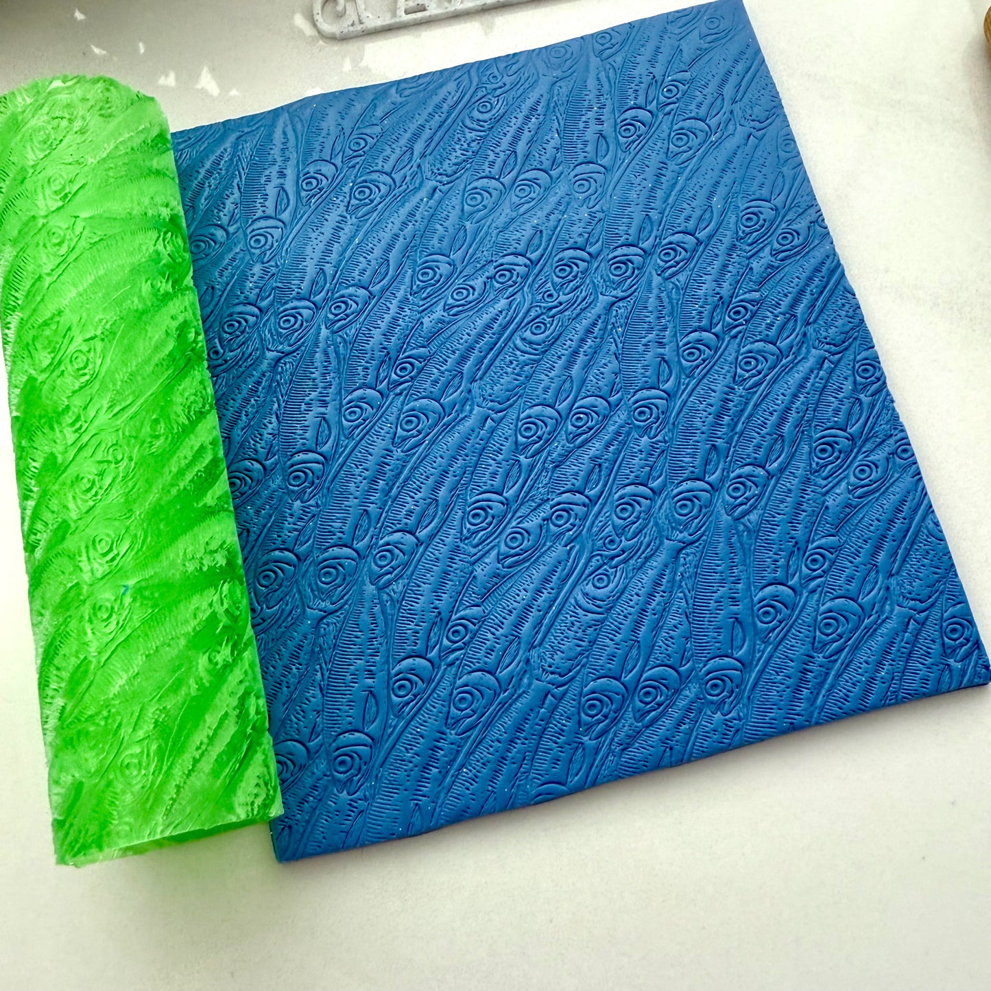 Sardines Texture Roller for Polymer Clay - 3D Printed Roller for Textures