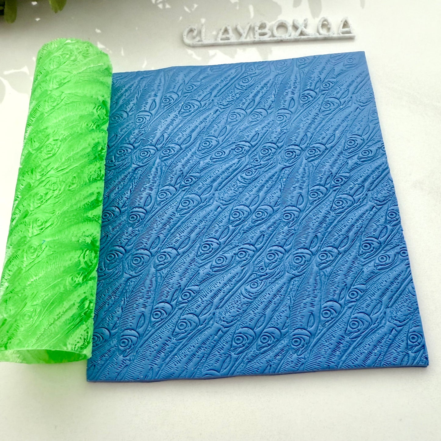 Sardines Texture Roller for Polymer Clay - 3D Printed Roller for Textures