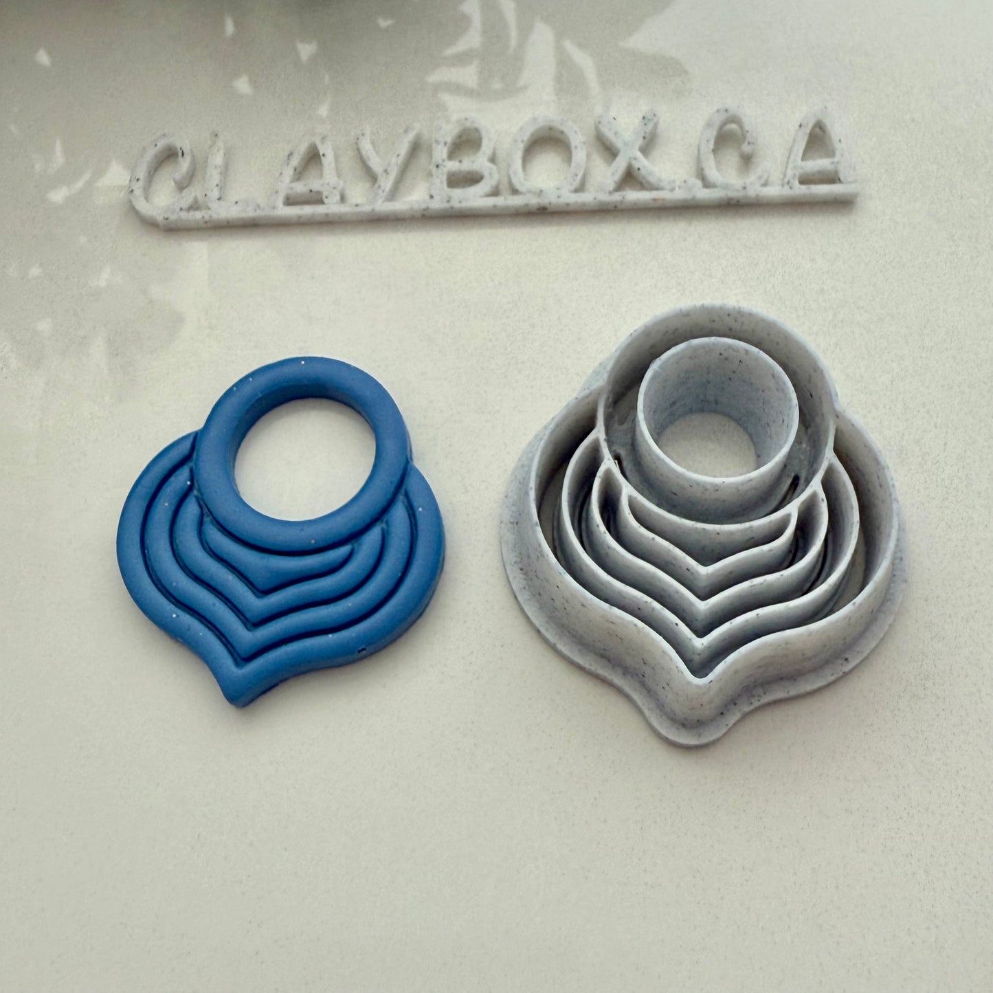 Petal Hoop Clay Cutter | Polymer Clay Earring or Pendant Cutter