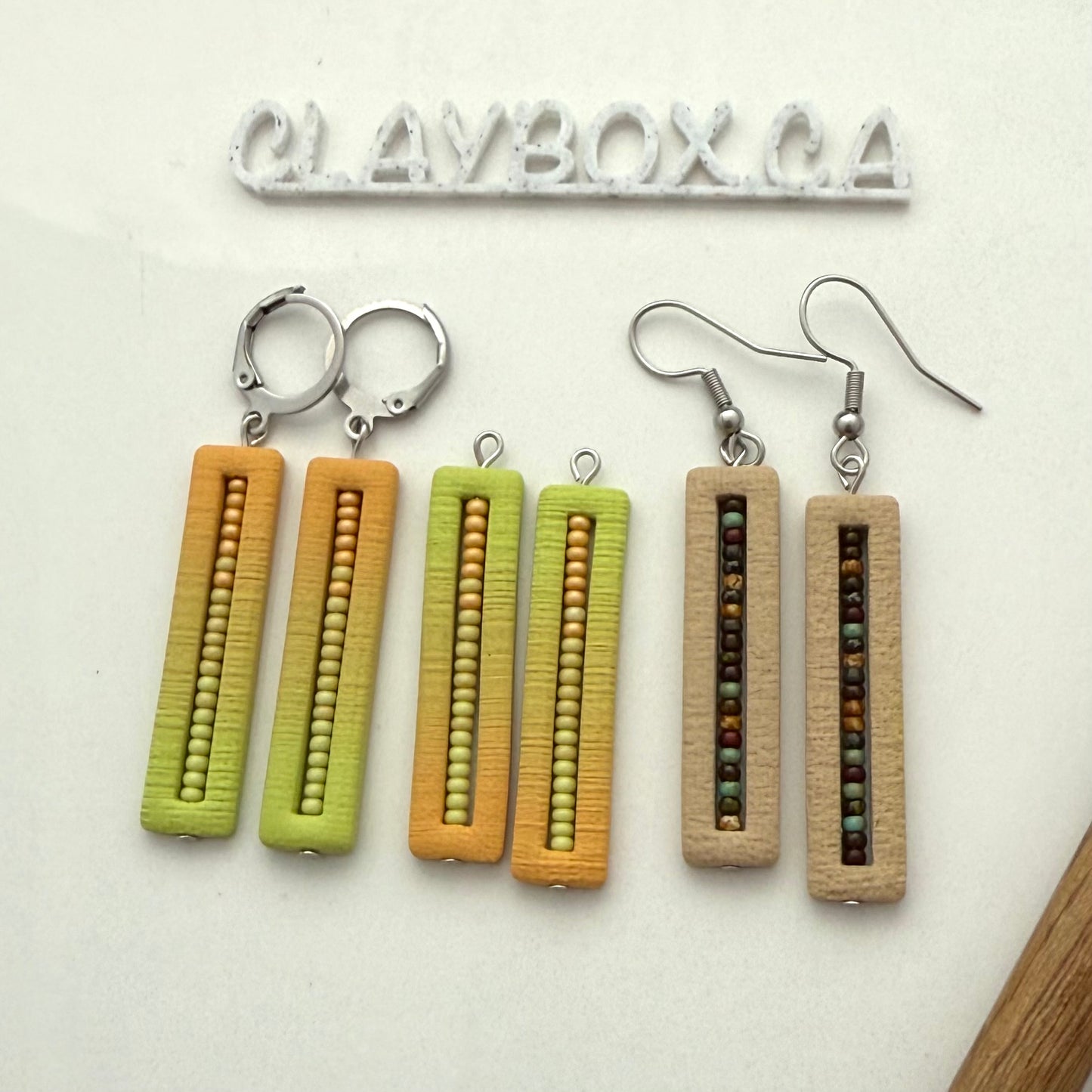 Bar Dangle Cutter Set | 4 Sizes | Polymer Clay Cutter Set