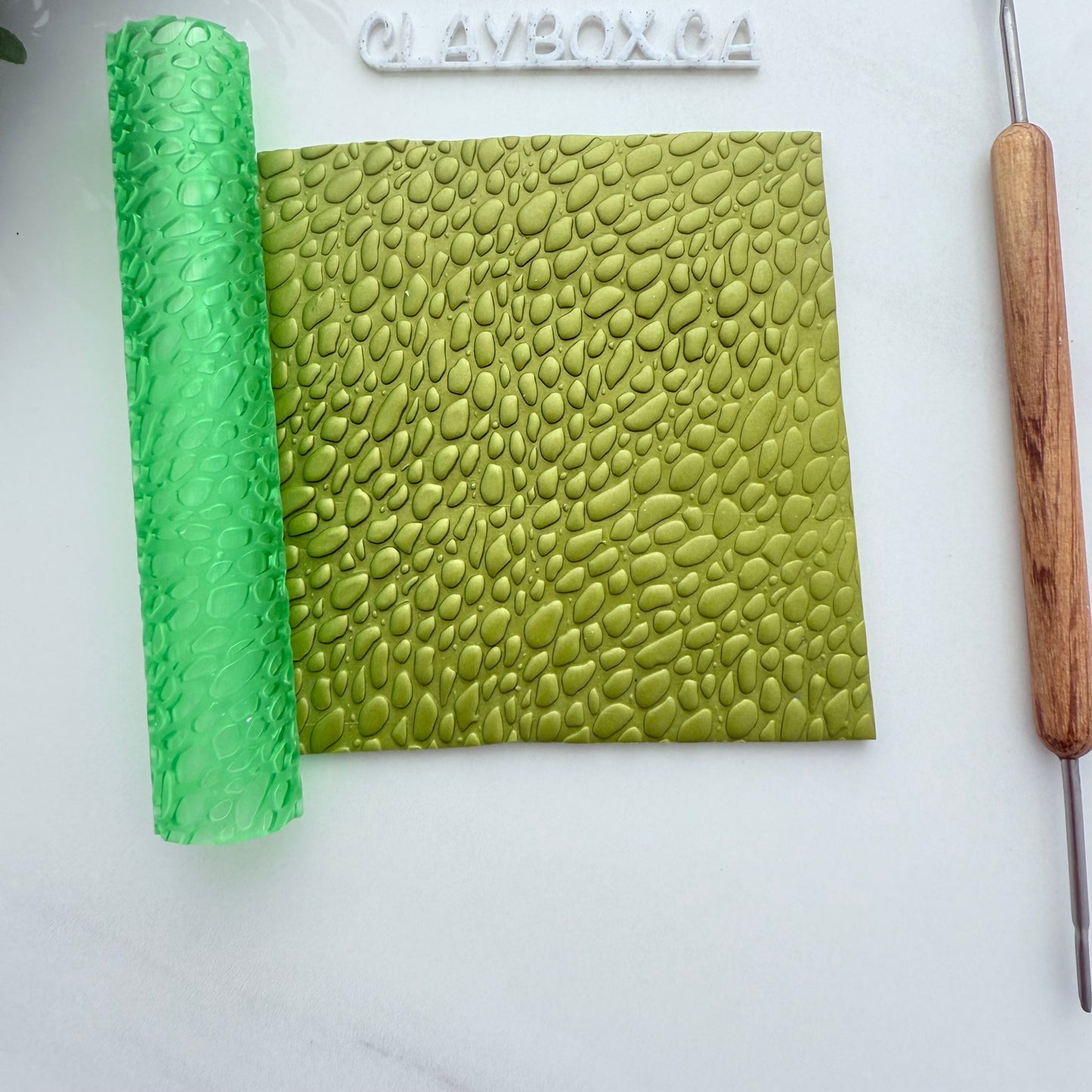 Pebble Texture Roller for Polymer Clay – 3D Printed Clay Tool